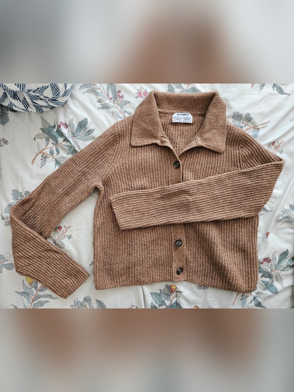 Old Navy Women's Button-Front Knit Cardigan - Tan Brown
